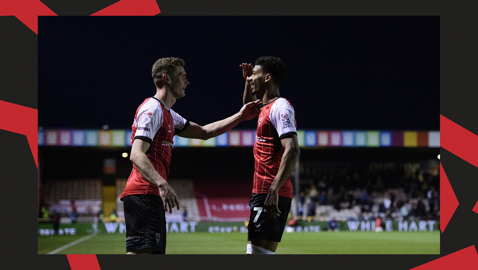 A match action image from City's home game against Huddersfield Town.