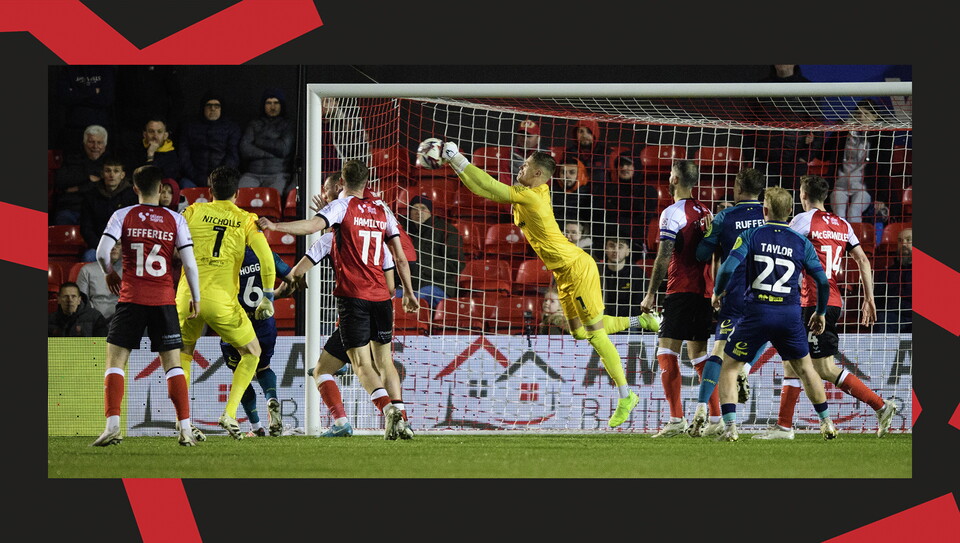 A match action image from City's home game against Huddersfield Town.