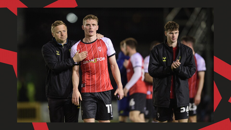 A match action image from City's home game against Huddersfield Town.