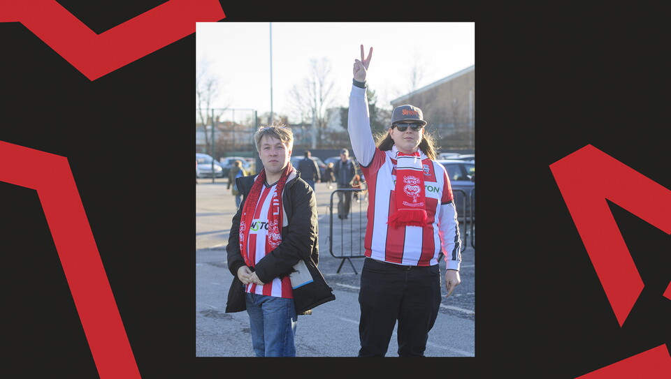 A fan image from City's home game against Huddersfield Town.