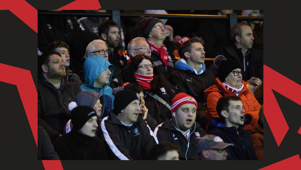 A fan image from City's home game against Huddersfield Town.