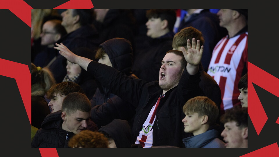 A fan image from City's home game against Huddersfield Town.
