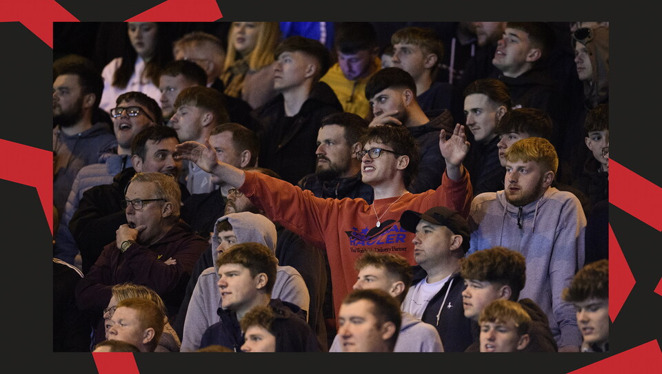 A fan image from City's home game against Huddersfield Town.