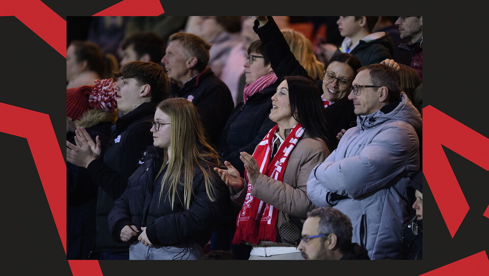 A fan image from City's home game against Huddersfield Town.