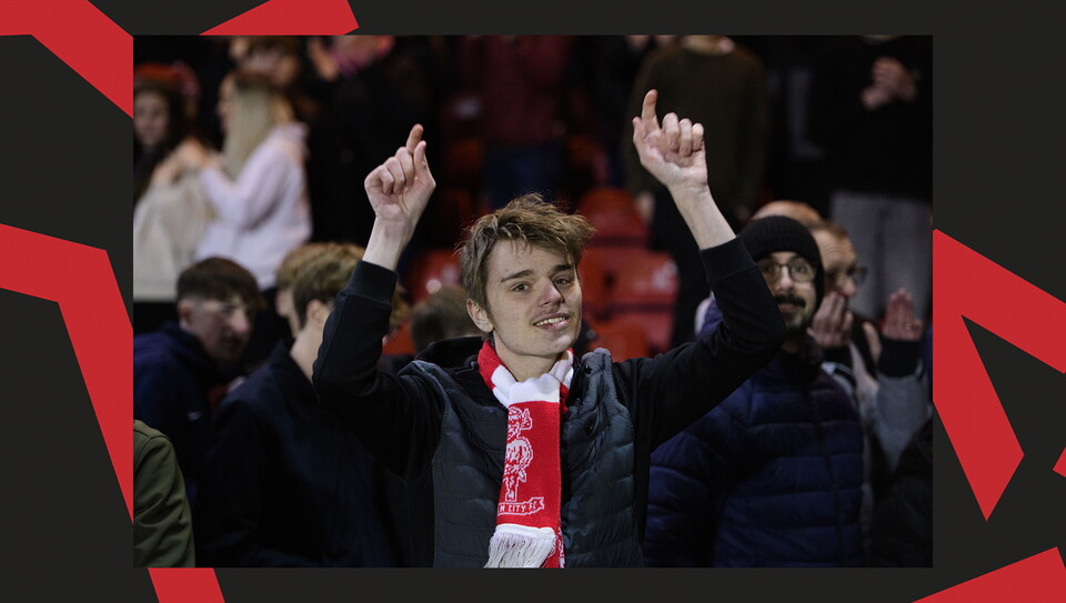 A fan image from City's home game against Huddersfield Town.