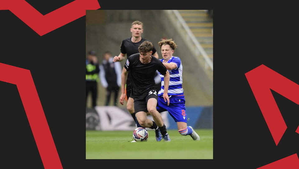 A match action image from City's 1-0 away success at Reading on Good Friday.
