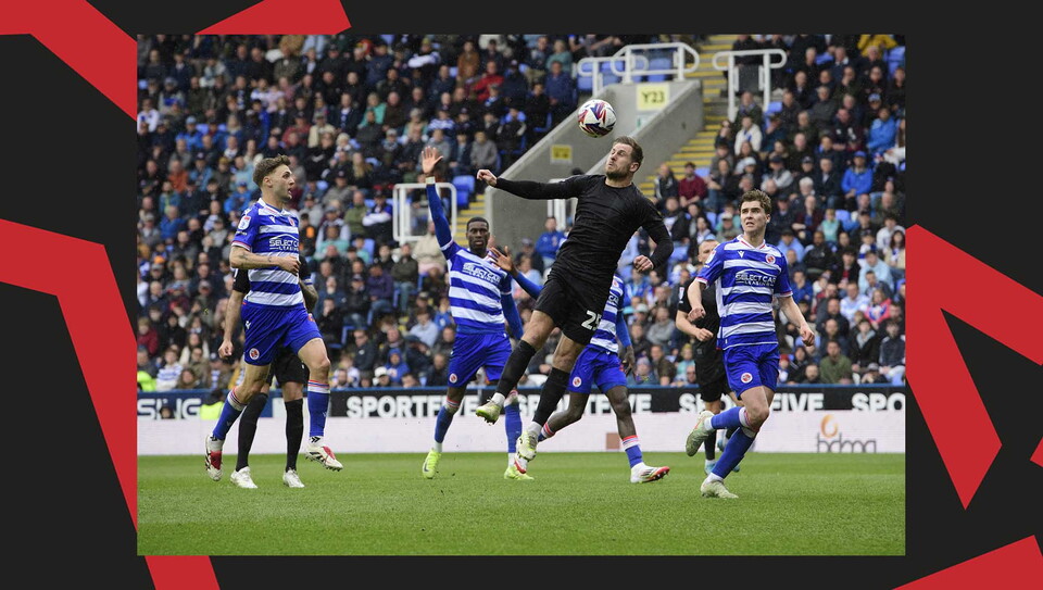 A match action image from City's 1-0 away success at Reading on Good Friday.