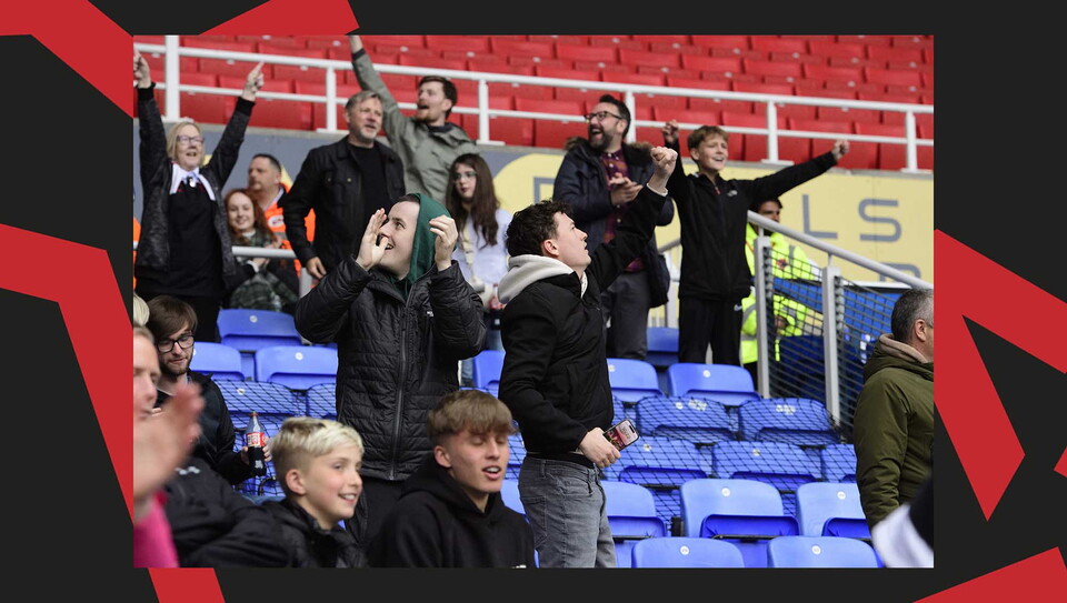 A fans image from City's 1-0 away success at Reading on Good Friday.