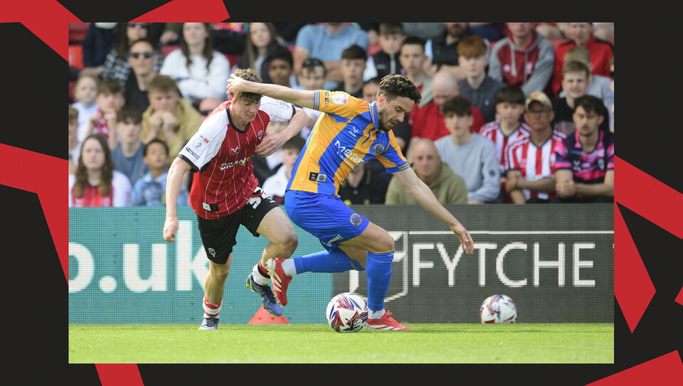 A match action image from City's 1-1 home draw against Shrewsbury Town.