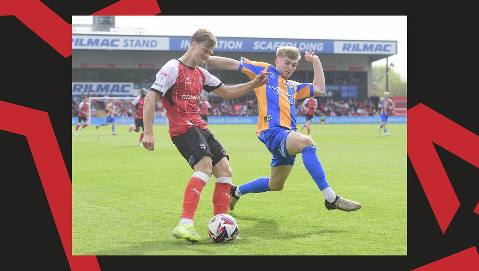 A match action image from City's 1-1 home draw against Shrewsbury Town.