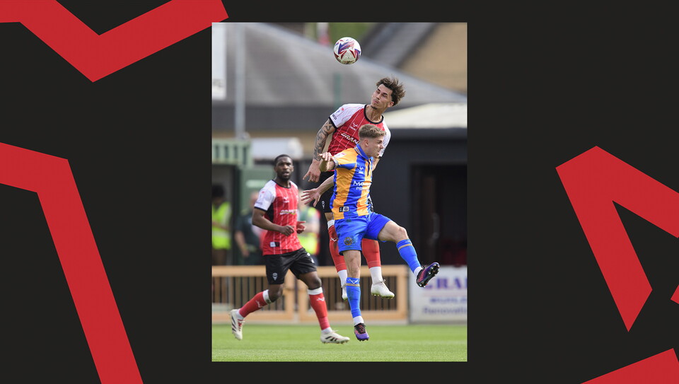 A match action image from City's 1-1 home draw against Shrewsbury Town.