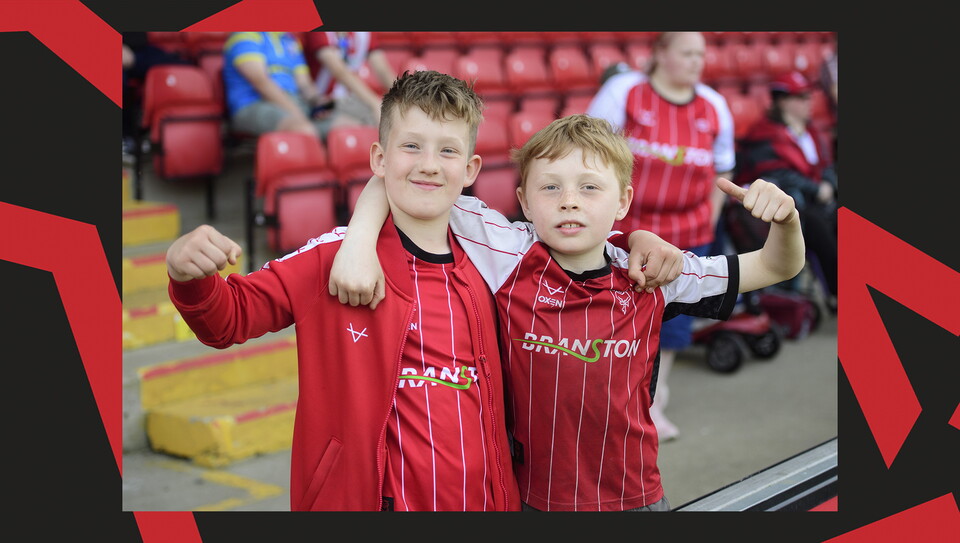 A fan image from City's home game against Shrewsbury Town.