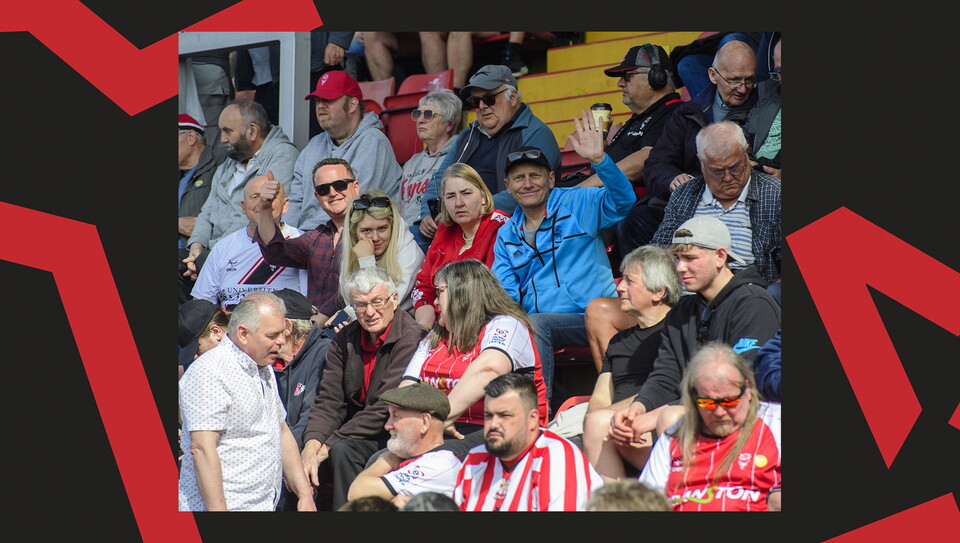 A fan image from City's home game against Shrewsbury Town.