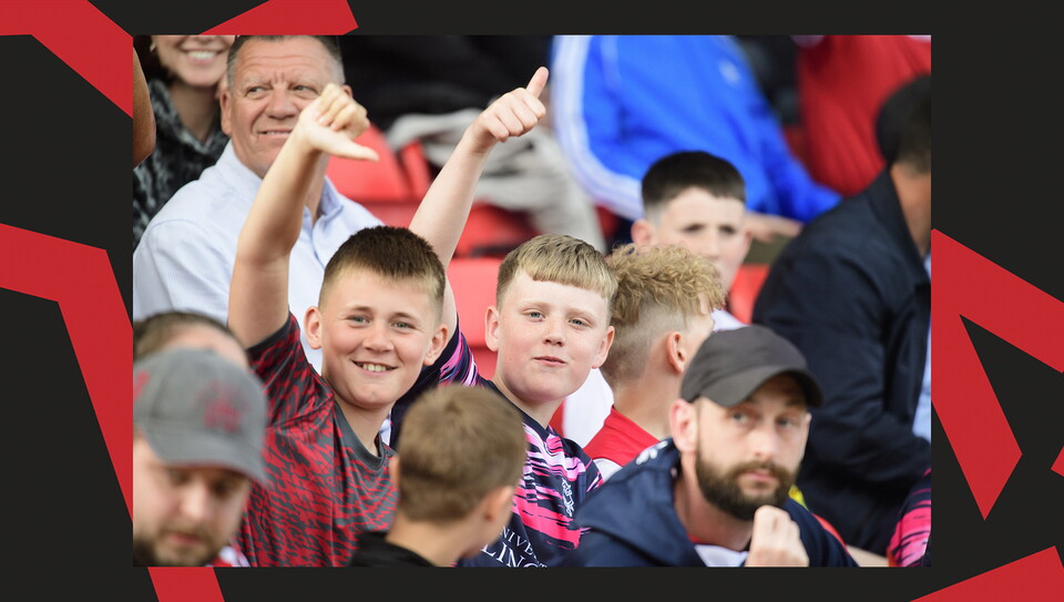 A fan image from City's home game against Shrewsbury Town.