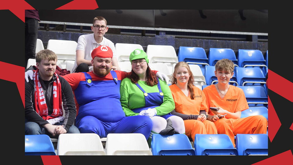 A fans photo from City's 3-2 away loss at promotion-chasing Stockport County.