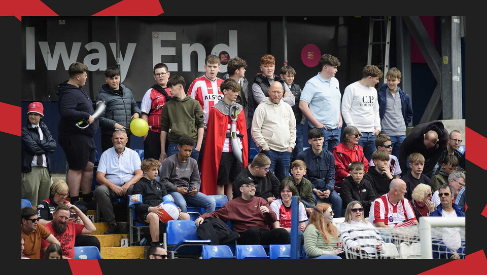 A fans photo from City's 3-2 away loss at promotion-chasing Stockport County.