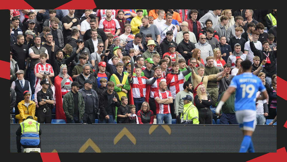 A fans photo from City's 3-2 away loss at promotion-chasing Stockport County.