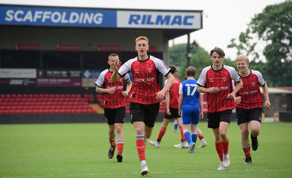 A picture from Lincoln City Foundation’s BTEC students against Club Doncaster Sports College students at LNER Stadium, Lincoln.