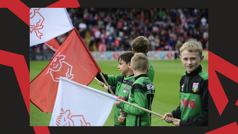 A matchday experience image from Lincoln City vs Wrexham