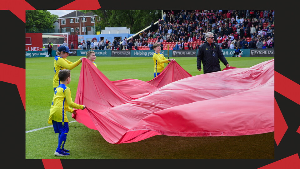 A matchday experience image from Lincoln City vs Wrexham