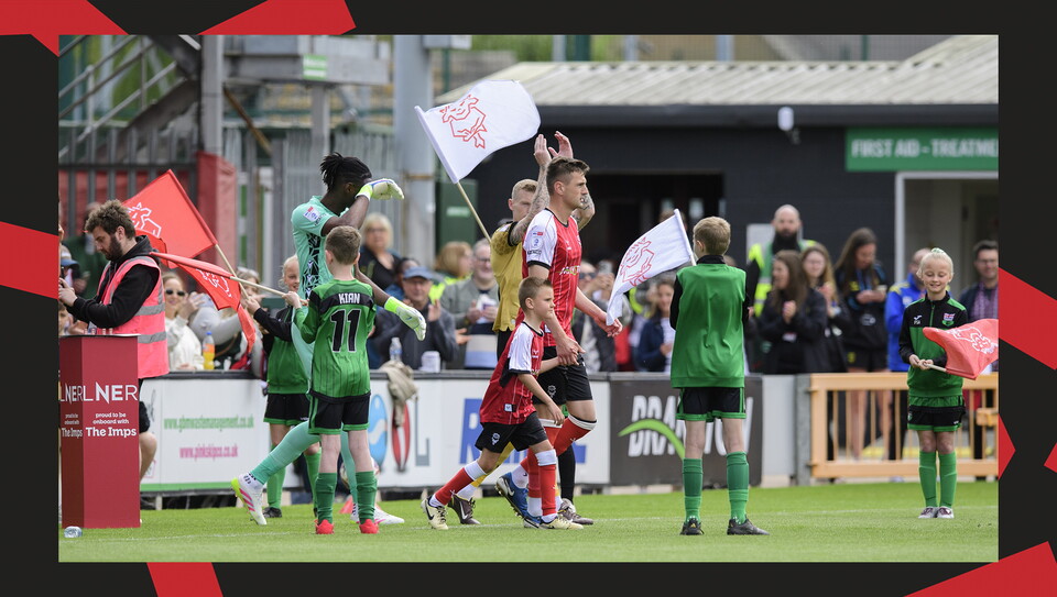 A matchday experience image from Lincoln City vs Wrexham