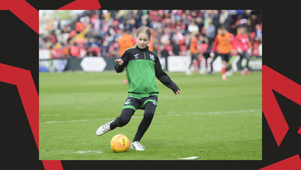 A matchday experience image from Lincoln City vs Wrexham