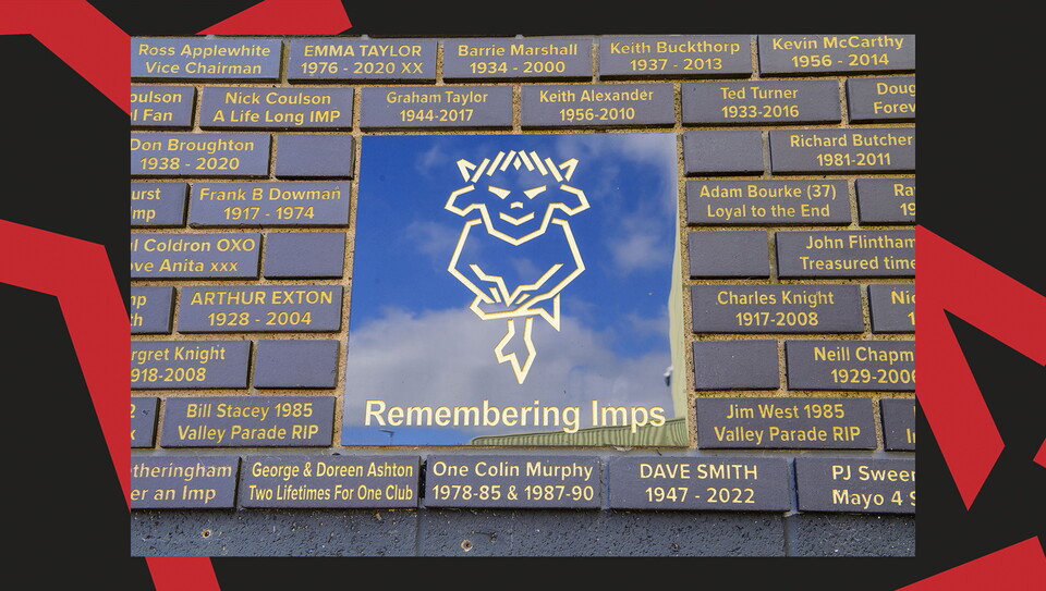 An image from the Valley Parade remembrance held ahead of the Wrexham game
