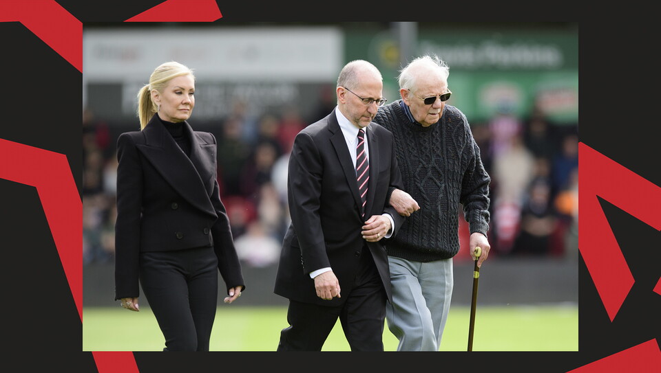 An image from the Valley Parade remembrance held ahead of the Wrexham game