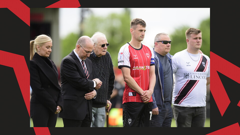 An image from the Valley Parade remembrance held ahead of the Wrexham game