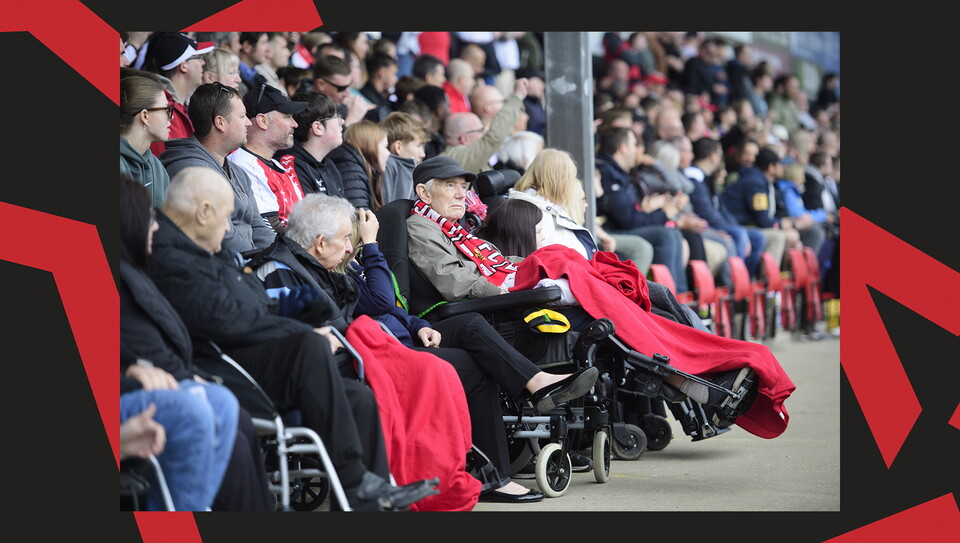 A fans image from City's final game of the season against Wrexham