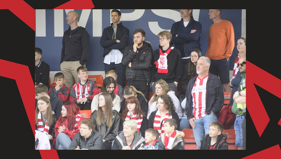 A fans image from City's final game of the season against Wrexham