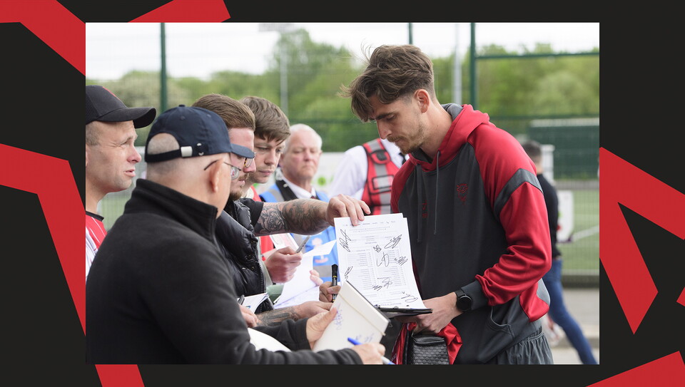 A fans image from City's final game of the season against Wrexham