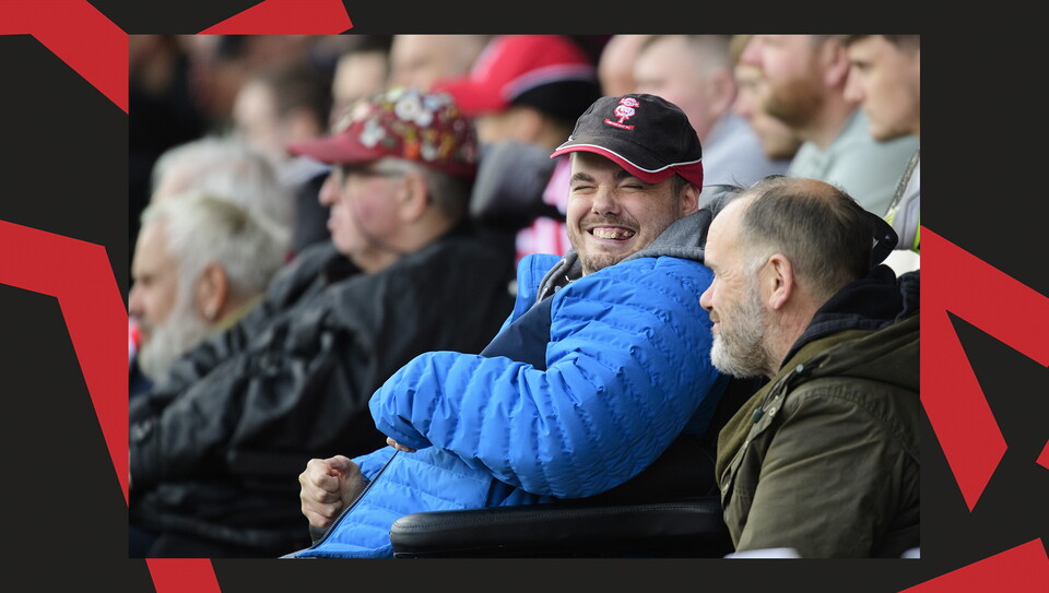 A fans image from City's final game of the season against Wrexham