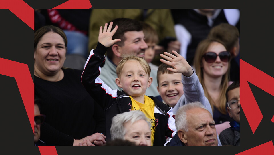 A fans image from City's final game of the season against Wrexham