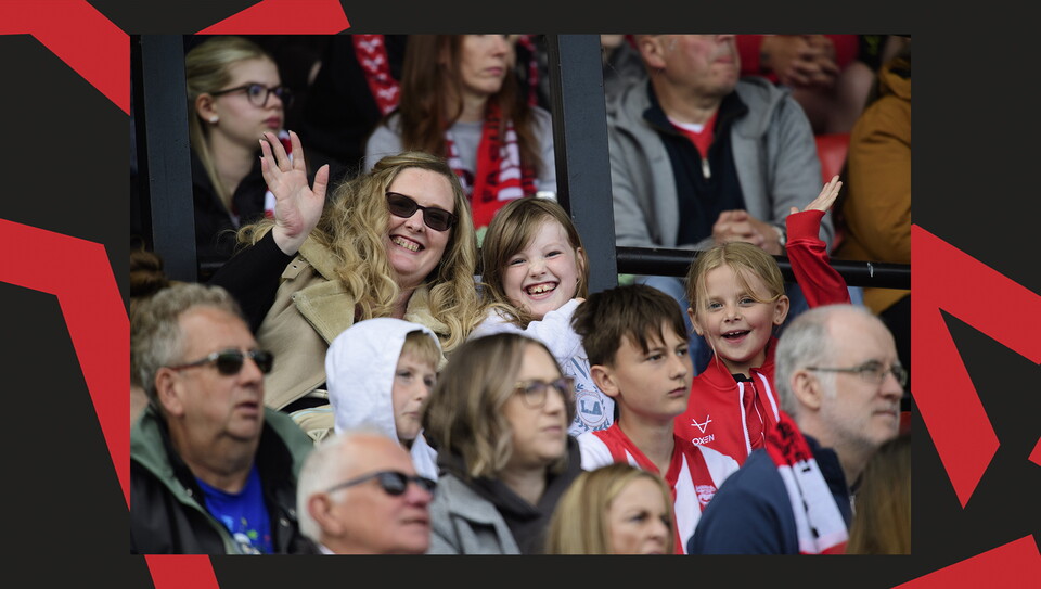 A fans image from City's final game of the season against Wrexham