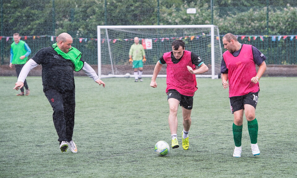 Michael Skubala, head coach of Lincoln City visited the community football session, organised by Lincoln City Foundation, on the 3G at the club’s LNER Stadium