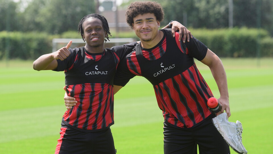 Zane Okoro and Jovon Makama pose for the camera