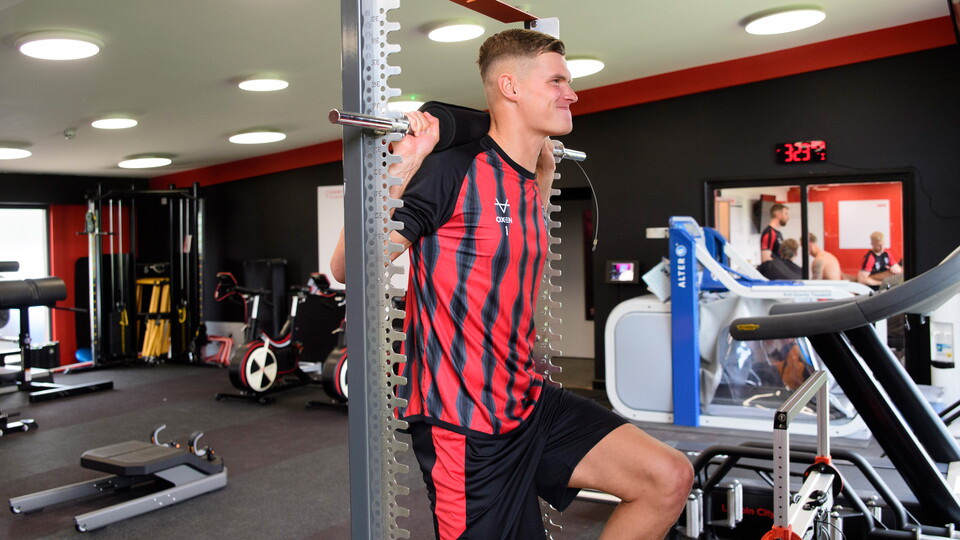 George Wickens does an exercise