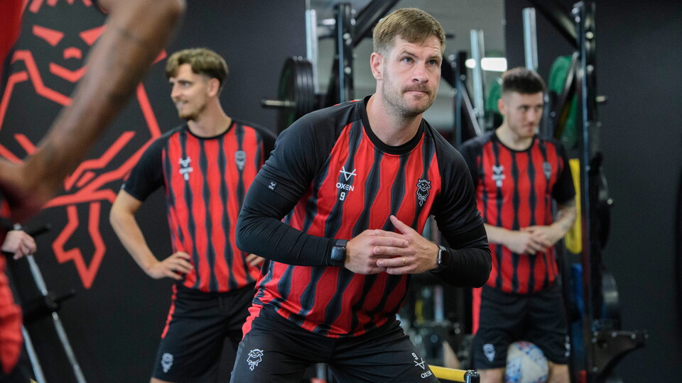 James Collins in the gym