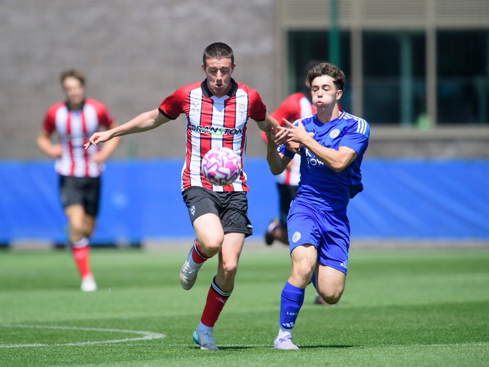 Jack Moylan of Lincoln City during the pre-season friendly match between Leicester City U21 and Lincoln City at Leicester City’s training ground, Seagrave.