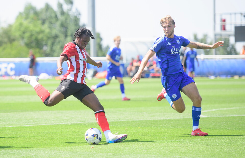 Zane Okoro of Lincoln City during the pre-season friendly match between Leicester City U21 and Lincoln City at Leicester City’s training ground, Seagrave.