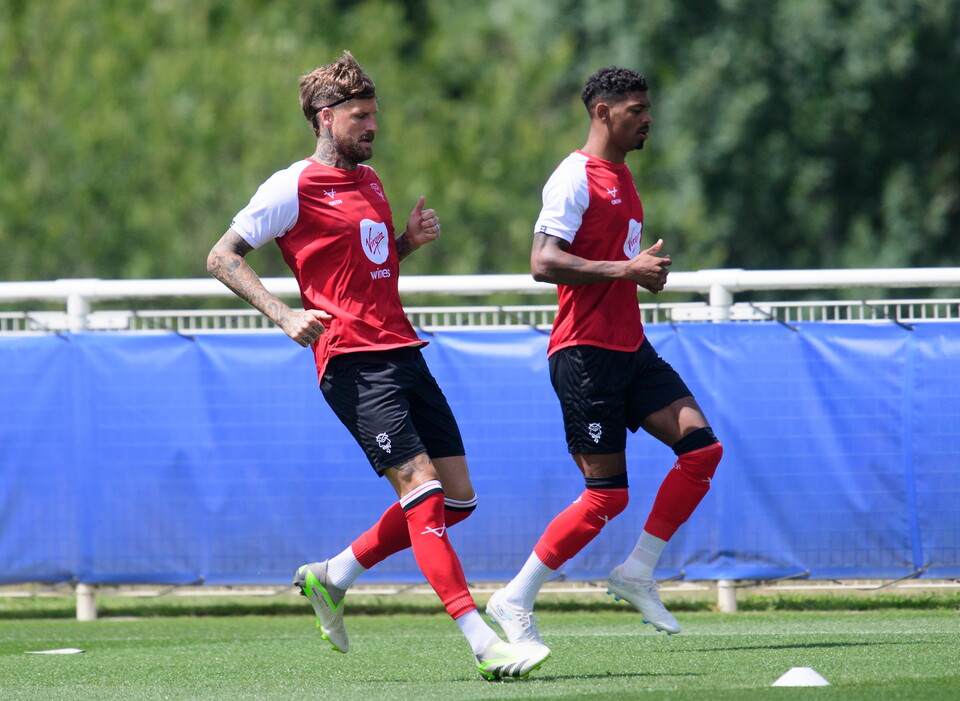 Sonny Bradley of Lincoln City during the pre-season friendly match between Leicester City U21 and Lincoln City at Leicester City’s training ground, Seagrave.
