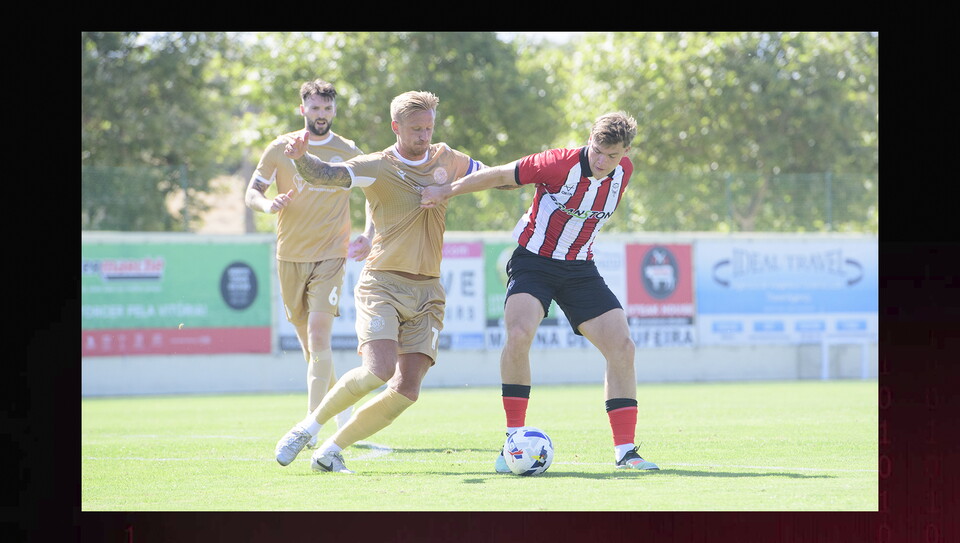 Pre-season friendly match between Lincoln City and Bromley at Estadio Da Nora, Albufeira.