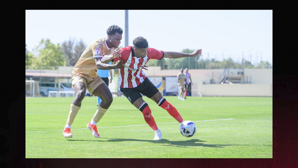 Pre-season friendly match between Lincoln City and Bromley at Estadio Da Nora, Albufeira.
