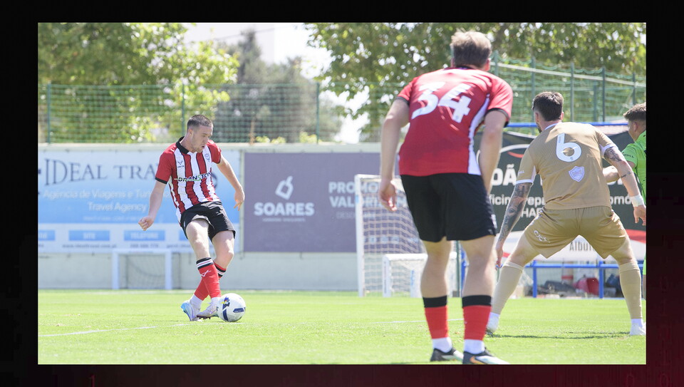 Pre-season friendly match between Lincoln City and Bromley at Estadio Da Nora, Albufeira.