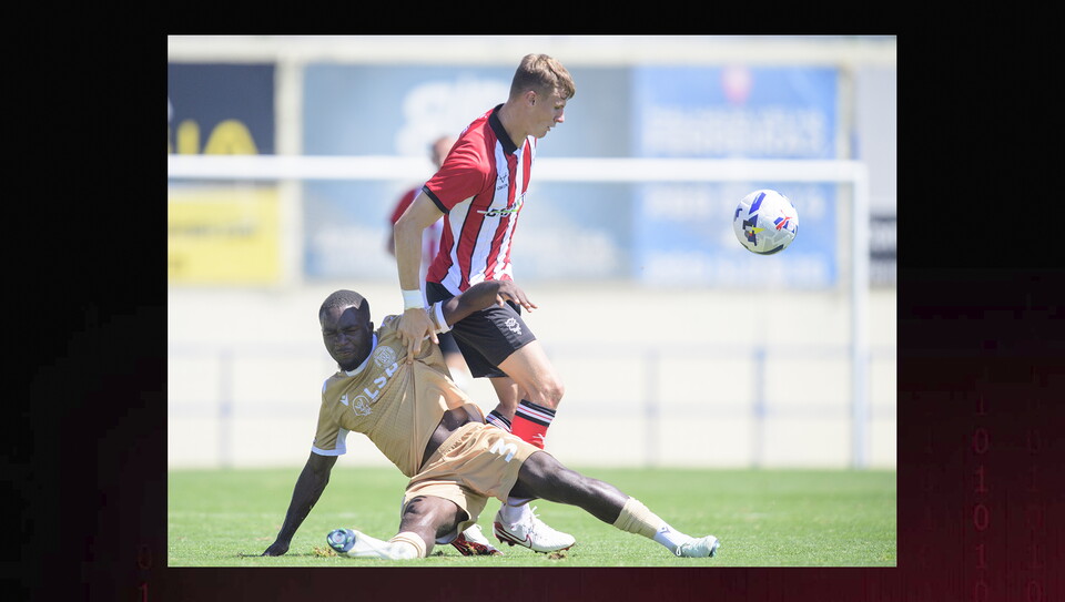 Pre-season friendly match between Lincoln City and Bromley at Estadio Da Nora, Albufeira.