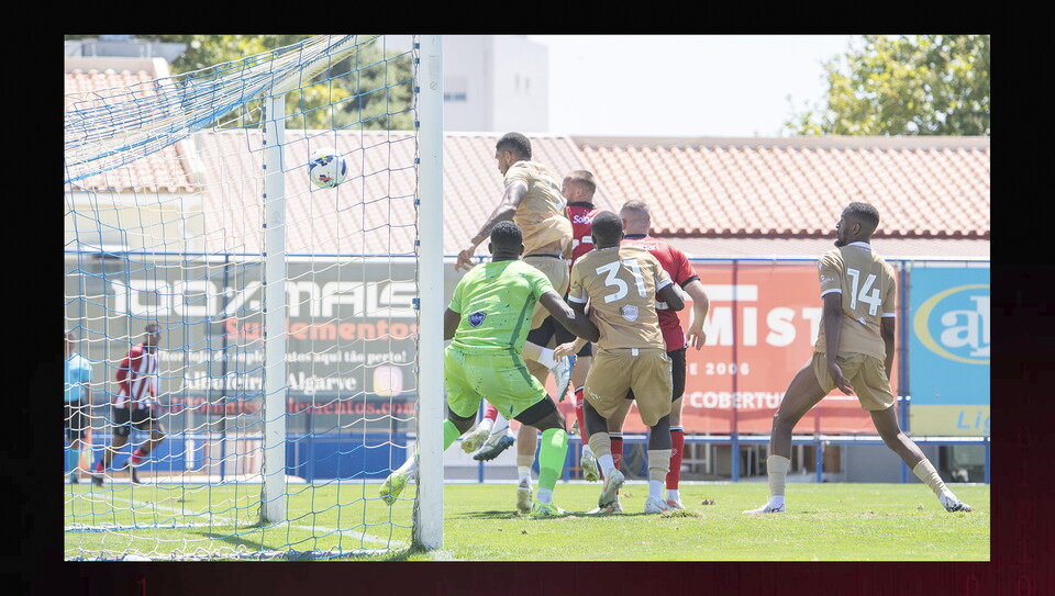 Pre-season friendly match between Lincoln City and Bromley at Estadio Da Nora, Albufeira.