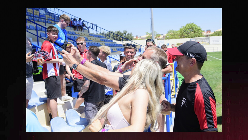 Pre-season friendly match between Lincoln City and Bromley at Estadio Da Nora, Albufeira.