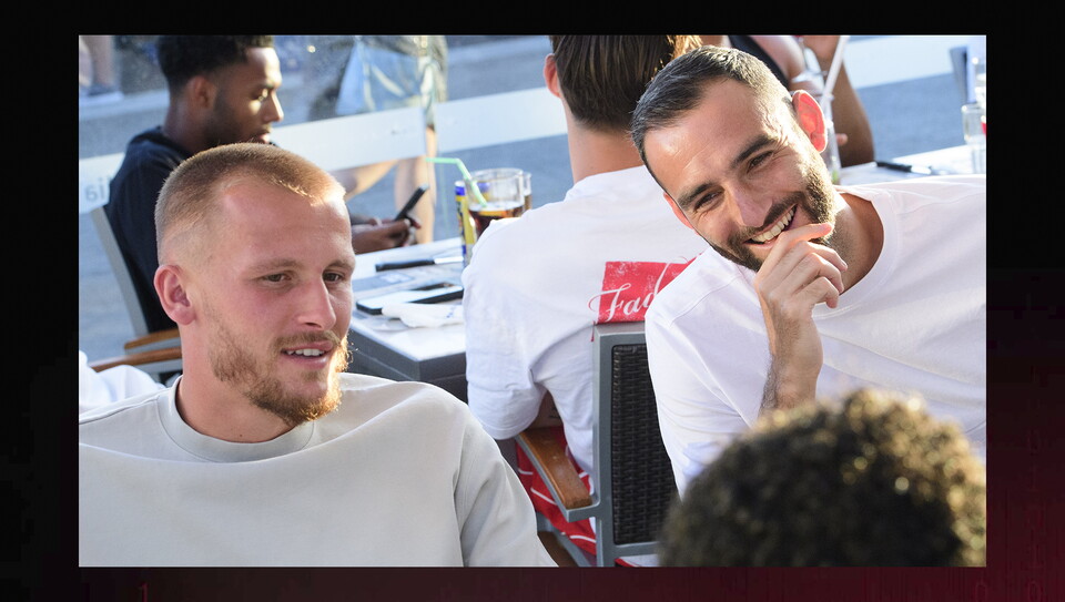 Lincoln City players during a pre-season training camp sessions at Browns Sports Resort, Vilamoura, Portugal.