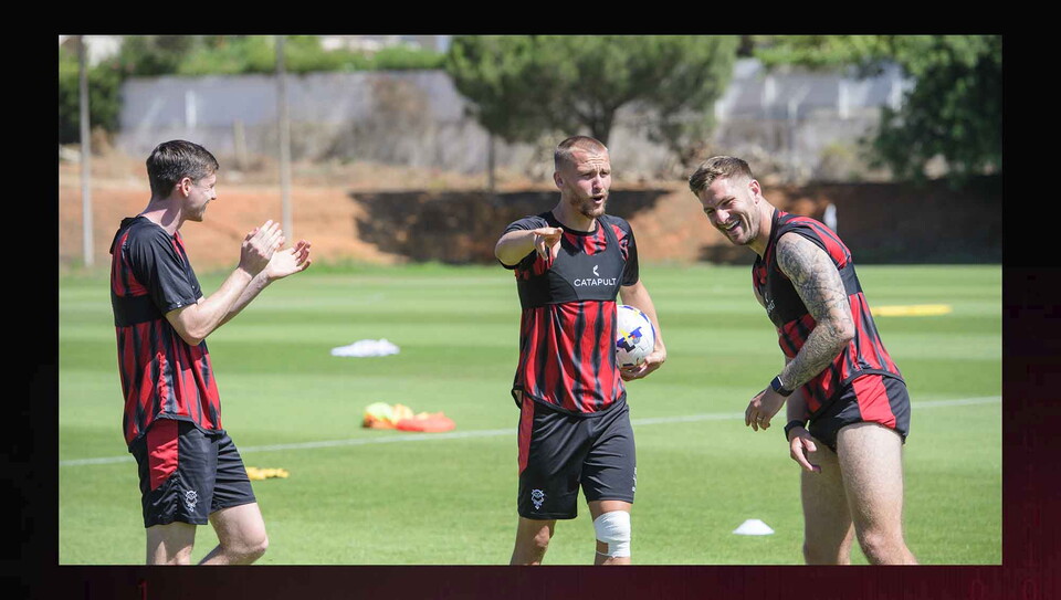 Lincoln City players training
